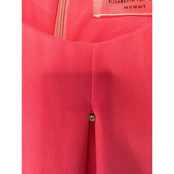Elisabetta Franchi Mummy Maternity Pink Short Sleeve Mini Dress Size 4 - Picture 6 of 13